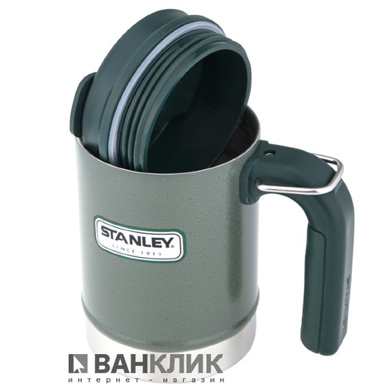 Термокружка Stanley Classic Camp 0.47 л Зеленая (6939236322867)