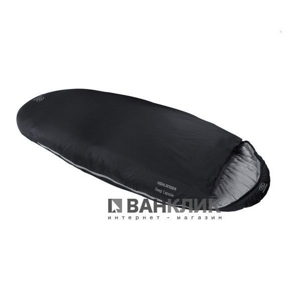Спальный мешок Highlander Sleep Capsule Mummy/+5°C Charcoal (Left) 925874