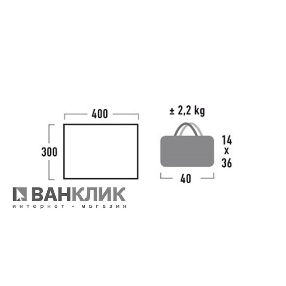 Тент High Peak Fiji Tarp 4x3 M (Grey) 926807