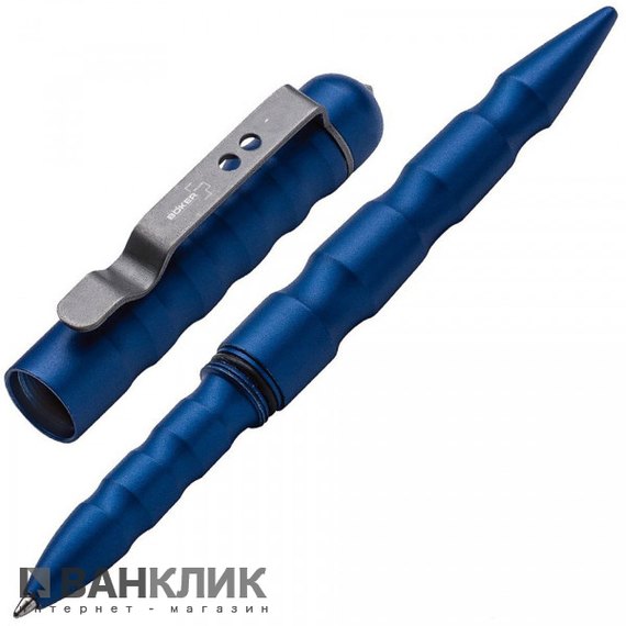 Ручка тактическая Boker Plus Multi Purpose Pen синий 09BO068