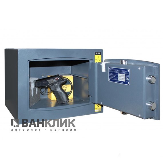 Сейф взломостойкий Griffon H.26.KP DARK GREY