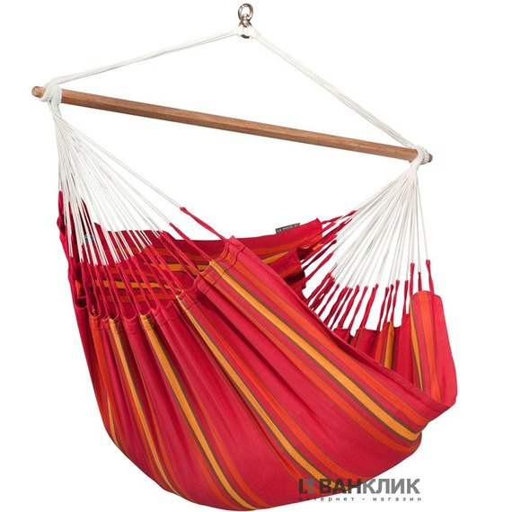 Стул-гамак со стойкой La Siesta cherry CUL212VEA161, Цвет: Красный, изображение 2