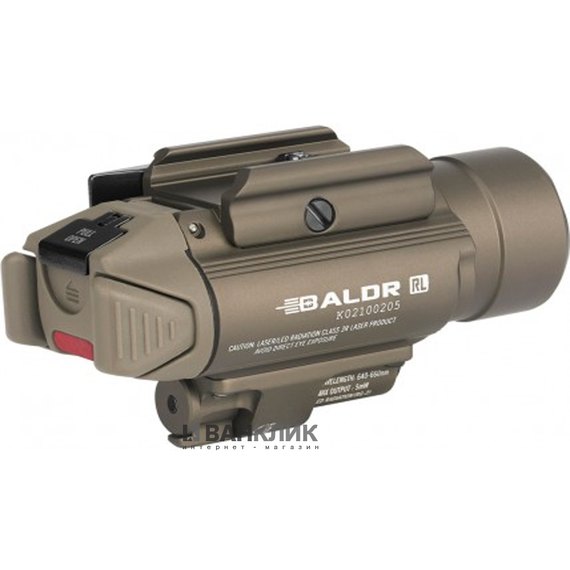 Фонарь Olight Baldr RL ЛЦУ, красный лазер, песочный (BALDR RL DT), изображение 2