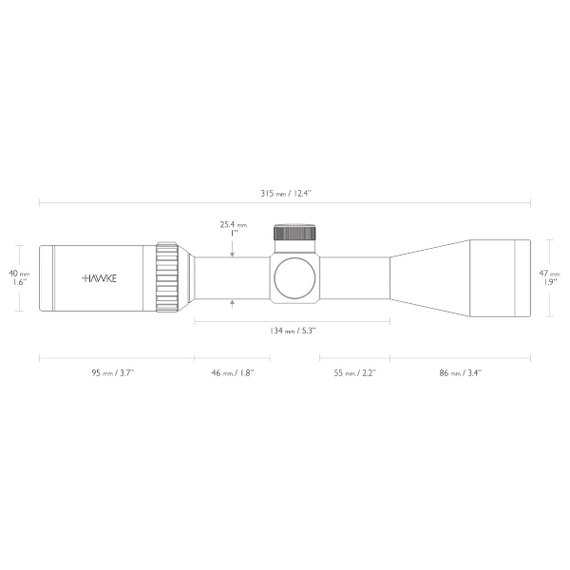 Прицел оптический Hawke Vantage 3-9x40 (Mil Dot) 922122 (14221), изображение 4