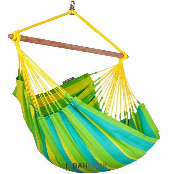 Стул-гамак со стойкой La Siesta lime SNC144VEA131, Цвет: Жёлтый, изображение 2