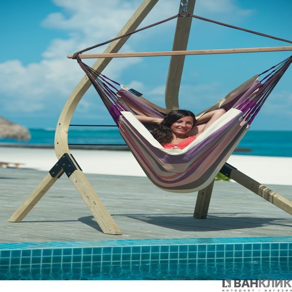 Стул-гамак со стойкой La Siesta plum DOL217VEA161, Цвет: Розовый, изображение 3