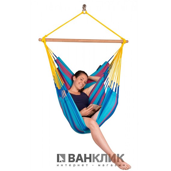 Стул-гамак со стойкой La Siesta prune SNC143ROA168, Цвет: Синий, изображение 3