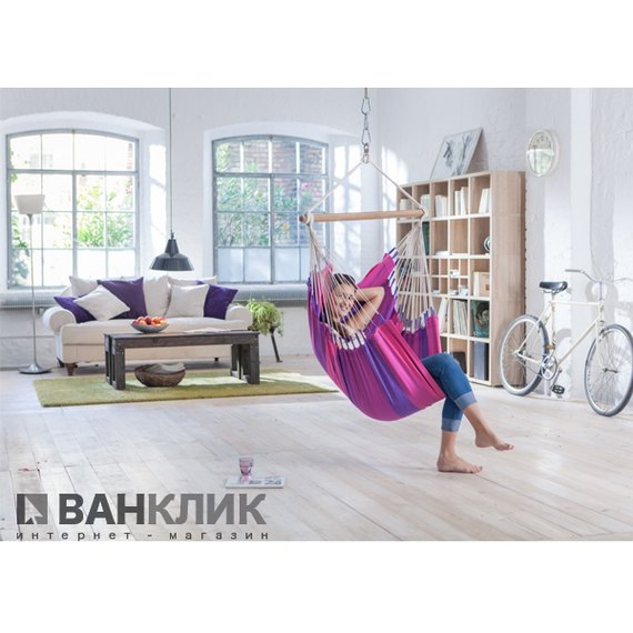 Стул-гамак со стойкой La Siesta purple ORC147ROA168, изображение 6