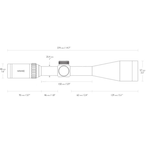 Прицел оптический Hawke Vantage SF 6-24х50, 1", 10x1/2 Mil Dot (14292), изображение 5