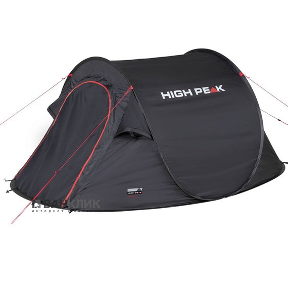 Палатка High Peak Vision 2 (Black) 928262, Цвет: Чёрный