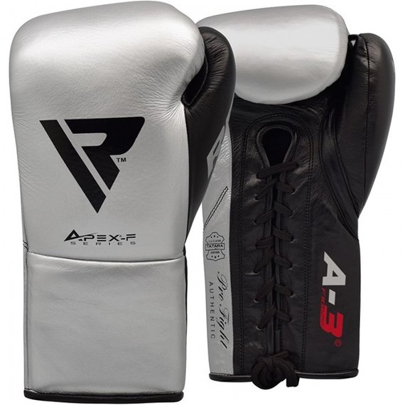 Боксерские перчатки RDX Leather Pro A3 Silver 10 ун. (2383_40266)