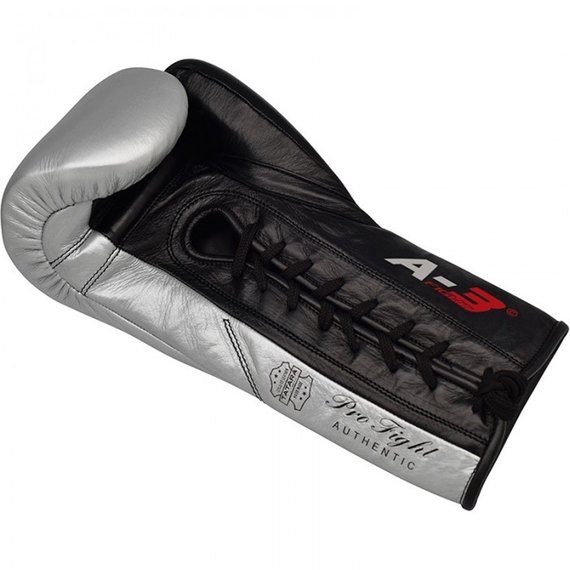 Боксерские перчатки RDX Leather Pro A3 Silver 10 ун. (2383_40266), изображение 3