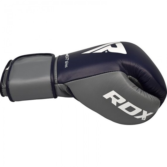 Боксерские перчатки RDX Leather Pro C4 Blue 14 ун. (2390_40267), Вес: 14 унций, изображение 6