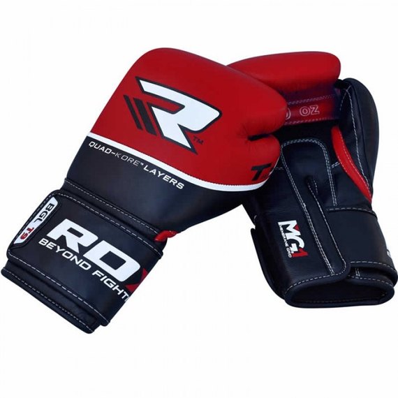 Боксерські рукавички RDX Quad Kore Red 12 ун. (798_10123), Вага: 12 унцій, зображення 3