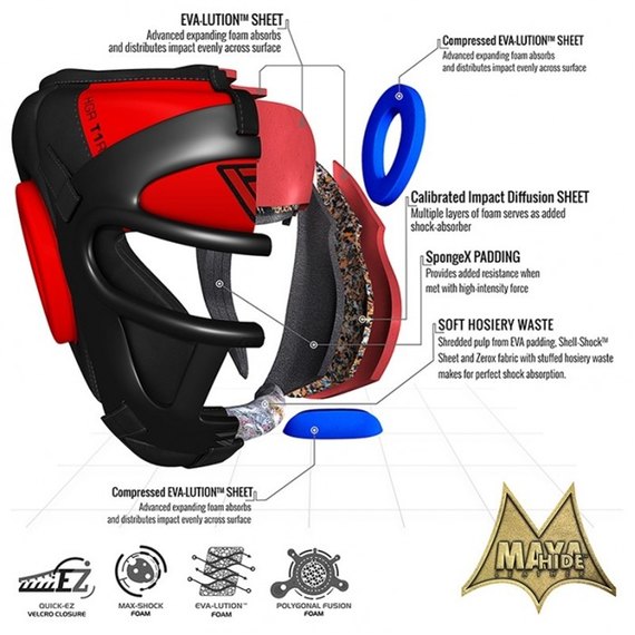 Боксерський шолом тренувальний RDX Guard XL (591_10502), Розмір: XL, зображення 5