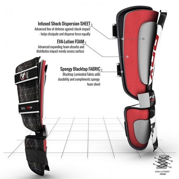 Накладки на ноги, защита голени RDX Leather M (155_10808), Размер: M, изображение 6