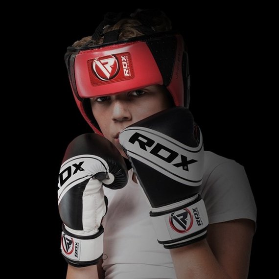 Дитячі боксерські рукавички RDX 4B Robo Kids White/Black 6 ун. JBG-4B-6oz (1_10114), Вага: 6 унцій, Колір: Чорний/Білий, зображення 6