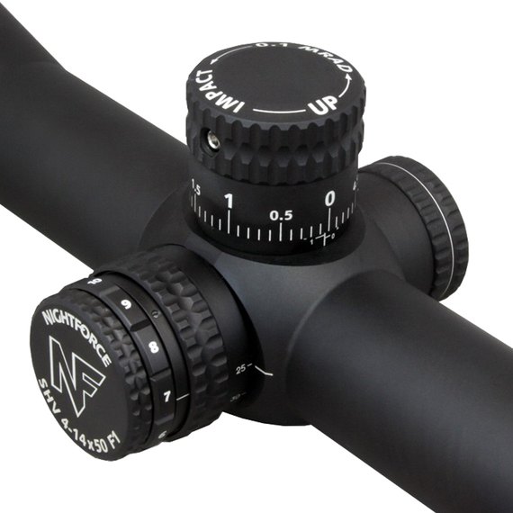 Прицел Nightforce SHV 4-14x50, F1, 0.1Mil, сетка Mil-R, с подсв, изображение 3