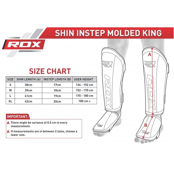 Накладки на ноги, захист гомілки RDX Molded S (150_10809), Розмір: S, зображення 5
