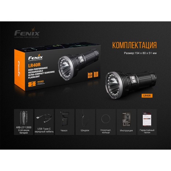 Ліхтар ручний Fenix LR40R, зображення 16