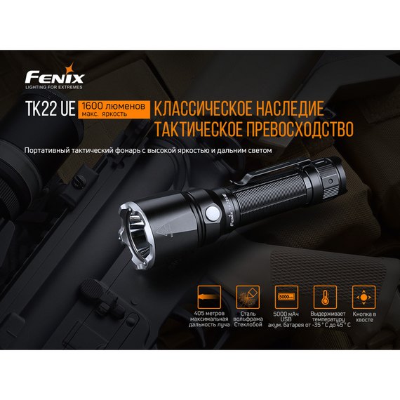 Фонарь ручной Fenix TK22UE, изображение 6