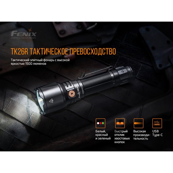 Фонарь ручной Fenix TK26R, изображение 6