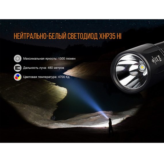 Фонарь ручной Fenix TK35 2018 CREE XHP35 HI neutral white LED (TK352018), изображение 9