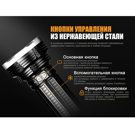 Фонарь ручной Fenix TK75 2018 Cree XHP35 HI (TK752018), изображение 9