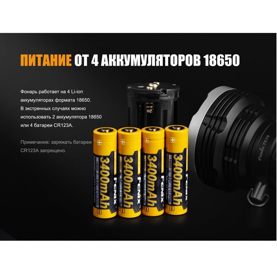 Фонарь ручной Fenix TK75 2018 Cree XHP35 HI (TK752018), изображение 12