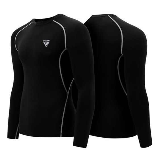 Рашгард с длинным рукавом RDX Lycra Black M (2687_40281), Размер: M, изображение 6
