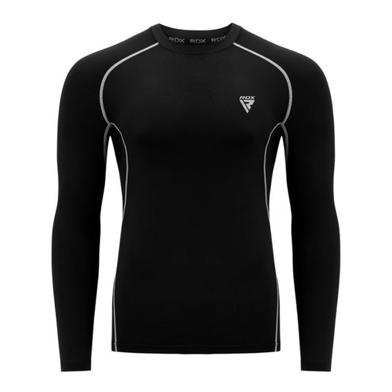 Рашгард с длинным рукавом RDX Lycra Black S (2686_40281), Размер: S, изображение 4