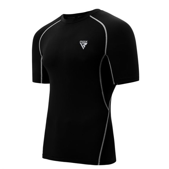 Рашгард с коротким рукавом RDX Lycra Black S (2681_40283), Размер: S