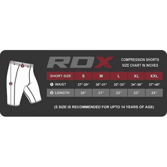 Шорты MMA компрессионные RDX New M (455_11401), Размер: M, изображение 6