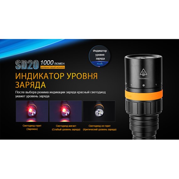 Ліхтар дайвінговий Fenix SD20, зображення 11