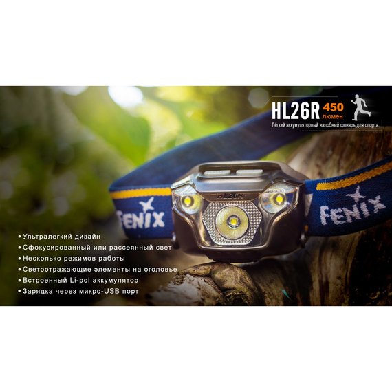 Фонарь налобный Fenix HL26Rbl голубой, изображение 6