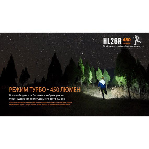 Фонарь налобный Fenix HL26Rbk черный, изображение 8