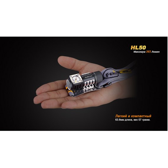 Фонарь налобный Fenix HL50 XM-L2 T6 (HL50), изображение 8
