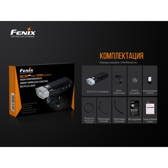 Велофари Fenix BC30 V2.0, зображення 17