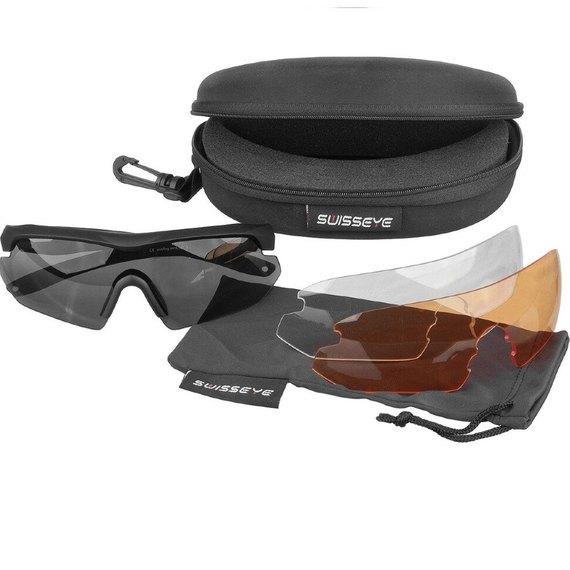 Баллистические очки Swiss Eye Nighthawk черные 40291, изображение 2