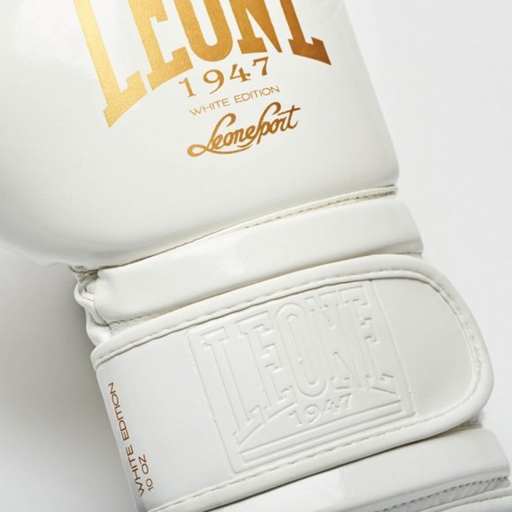 Боксерские перчатки Leone Mono White 12 ун. (2844_500151), Вес: 12 унций, изображение 5