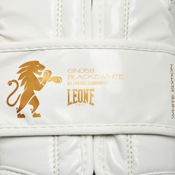 Боксерские перчатки Leone Mono White 12 ун. (2844_500151), Вес: 12 унций, изображение 6
