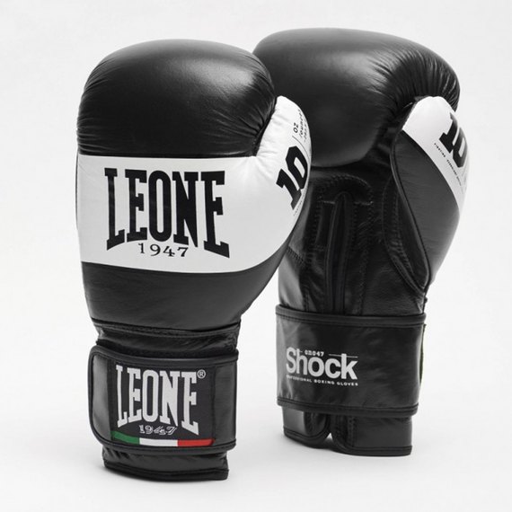 Боксерские перчатки Leone Shock Black 16 ун. (2848_500052)