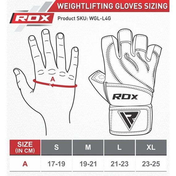 Перчатки для фитнеса RDX Pro Lift Black M (337_20104), Размер: M, изображение 7