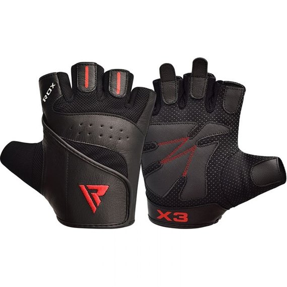 Перчатки для фитнеса RDX S2 Leather Black XL (2550_40277), Размер: XL, изображение 8