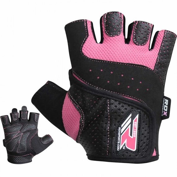 Перчатки для фитнеса женские RDX Pink L (350_20108), изображение 6