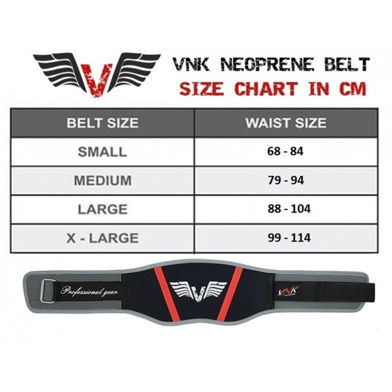 Пояс для важкої атлетики VNK Neoprene XL (2177_60072), Розмір: XL, зображення 8