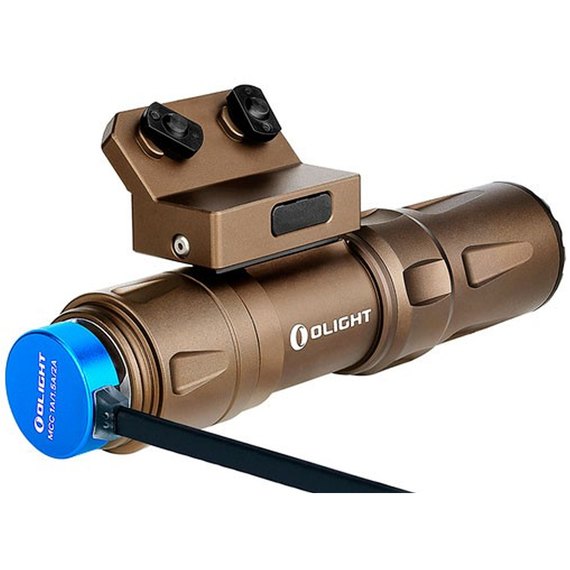 Фонарь Olight Odin mini DT с креплением на Пикатинни и выносной кнопкой песочный, изображение 5