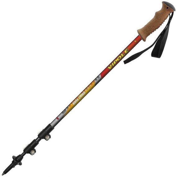 Треккинговые палки Vipole Base Camp QL Cork Roundhead Red 922645