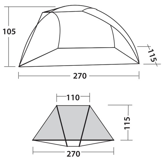 Палатка Easy Camp Beach 50 Ocean Blue 928281, изображение 4