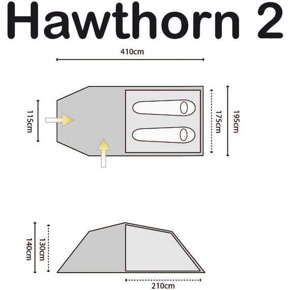 Палатка Highlander Hawthorn 2 Olive 927946, изображение 3